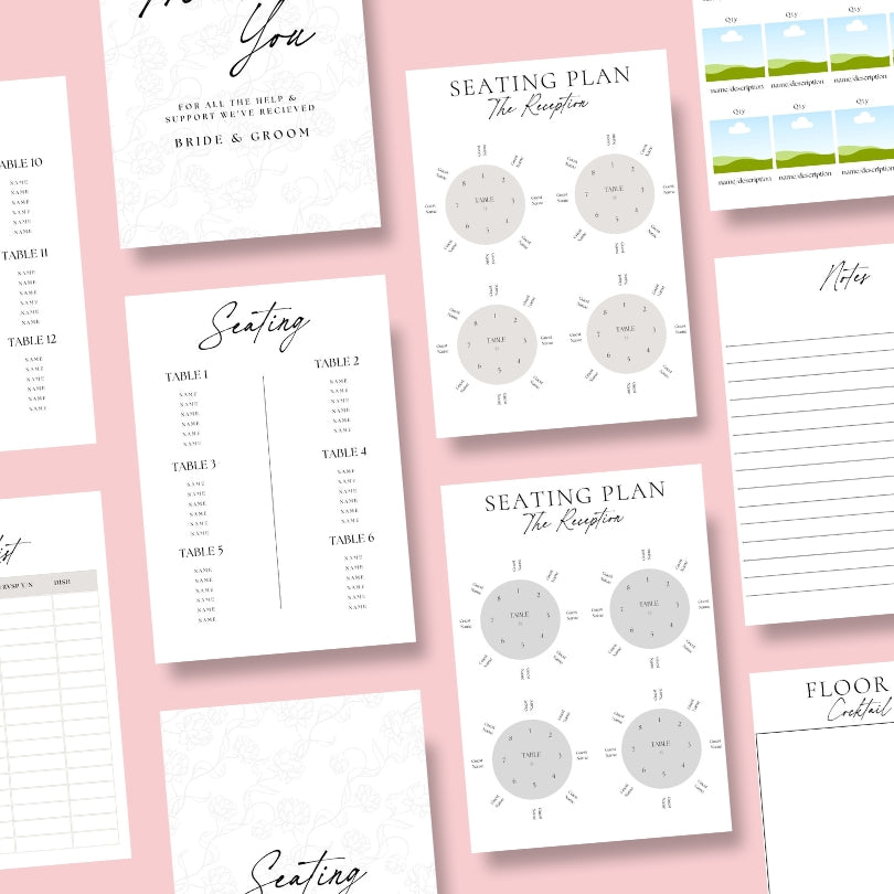 Digital Wedding Day Binder - Editable Canva Template