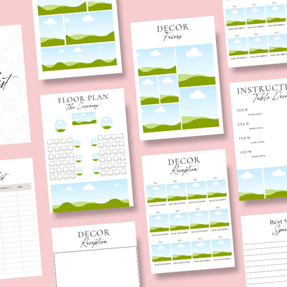 Digital Wedding Day Binder - Editable Canva Template